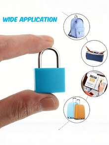 Suitcase Locks With Keys, Metal Padlocks Luggage Padlocks, Compact Size, Ideal For Travel Suitcases & Diaries, Includes 2 Keys, No Power Required, Perfect For Security & Labor Protection, Great As Christmas Or Halloween Gifts, Best For Christmas - Multicolor - View 3