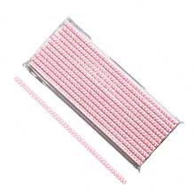 粉色和白色条纹纸吸管（1 支，25 支），心形，情人节、圣诞节、生日、新年、派对装饰用品、学校用品的一次性饮用吸管
