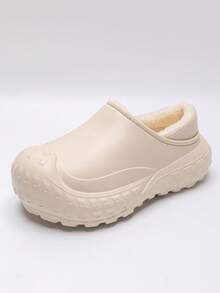 Zapatos casuales impermeables y con forro térmico para uso unisex, anti-suciedad, con suela antideslizante y cálida para interior/exterior, para otoño/invierno