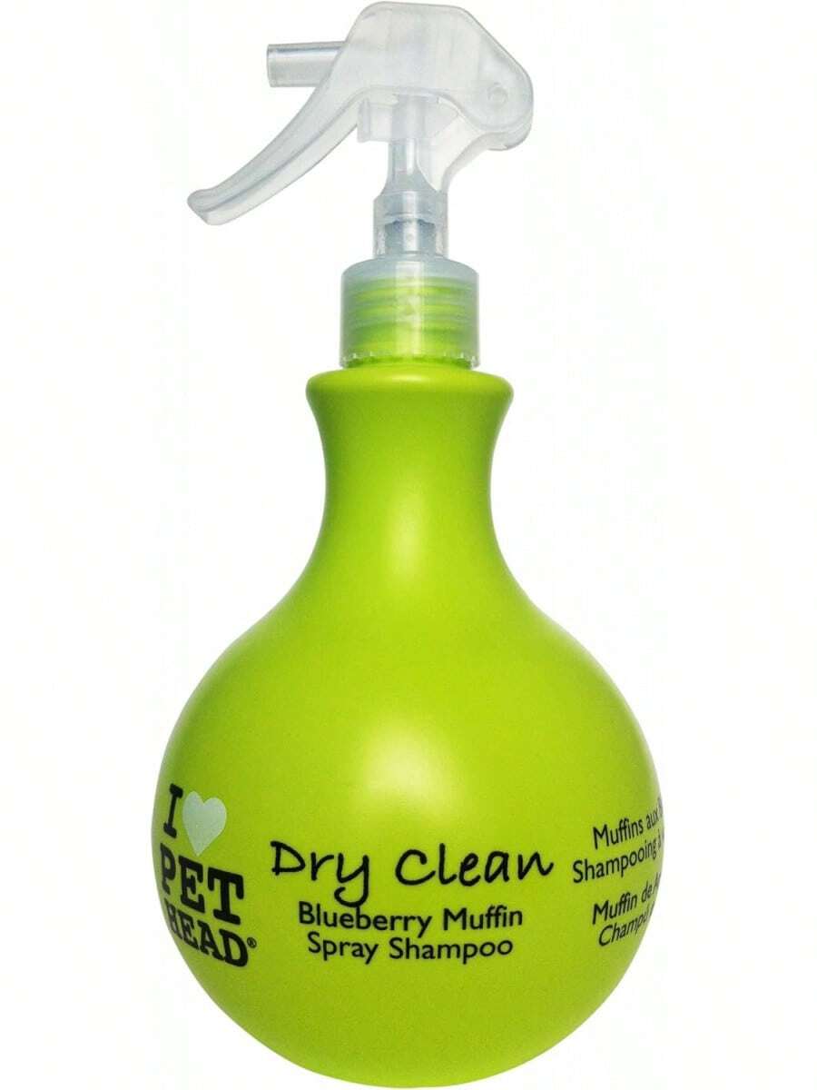 Limpieza en de cabezas de mascotas |   Champú en spray sin aclarado limpia el pelo de los perross sin agua.