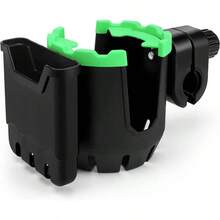 Stroller Cup Holder, Bike Cup Holder, 360 Rotatable Large Caliber Drinks Holder Stroller, Bike, Wheelchair, Walker, Black