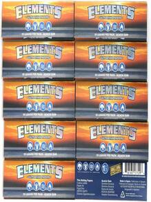 Elements 125 1 1_4 Size Ultra Thin Rice Rolling Paper, 50 Count (Pack Of 10) - White - View 1