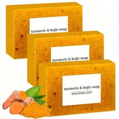 Turmeric & Kojic Soap,All Skin Friendly Cleaning Soap, Fresh And Pleasant Fragrance, Rich Foam, Super Easy To Use  Skin Care  Skincare Skin Care Products Skin Care Sets A6PP