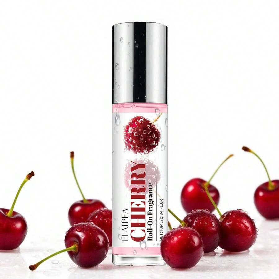 FLATPEA Women's Pheromone Enchantment Perfume Oil | Essential Oil 2025 New Upgraded Enhanced Cherry Roll-On Essential Oil | Pheromone-Infused Cherry Scent | Unleash Your Charm | Perfect For Dating, Portable & Long-Lasting | Alluring Formula - Cherry Essential Oil Roll-on - View 1