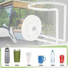 Magnetic Cup Holder, SUS 304 Stainless Steel Magnetic Cup Caddy, Magnetic Drink Holder Tractor Mower Truck School Bus Refrigerator Treadmill, Magnet Can Holder On Metal Surface1 Pack