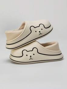 Pantuflas impermeables y térmicas para uso en exteriores en invierno, unisex. Zapatos antideslizantes sin talón para uso en interiores y en el hogar, para hombres/mujeres/jóvenes, lindos para otoño/invierno