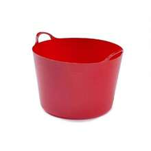 Flexible Plastic Tub With Handle For Construction, Storage, And Home Use - UK - Red - View 6