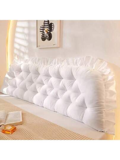 1pc Minimalist European Large Backrest Pillow, Sofa Lumbar Support Cushion, Reading Bedroom, Living Room Home Warm Holiday