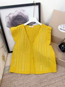 Women Tops - Mustard Yellow - View 2