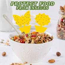 Random Shapes Landisun Fruit Fly Traps 50PCS Fungus Gnat-Traps For Indoor-Outdoor Yellow Fruit-Fly Sticky-Trap Plants Flying Bug Insects Traps