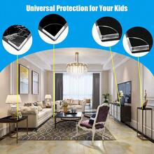 24/20/16/12/10/8/6/4件超薄透明边缘保险杠，护角，边缘保护器，适用于家具，超薄桌子，窗户，床等。 - 彩色 - 查看 4