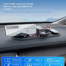 1pc Multifunction Car Anti-Slip Mat, Rotatable Car Anti Slip Mat Phone Holder, Multifunctional Dashboard Mobile Phone Holder