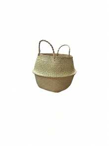 编织收纳篮折叠衣物洗衣篮草编柳条藤条收纳花盆沙滩野餐篮 - A - 查看 14