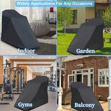 MCSWSEE Fundas para Cinta de Correr, 200 * 95 * 150 Funda para Cinta Correr Impermeable, Cubiertas para Cinta de Correr Antipolvo con Bolsas de Almacenamiento, - 1 - Ver 8