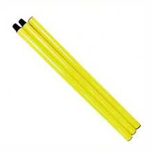 3 Pieces Set Of Heavy-Duty Football Goal Post Obstacle Markers - Bright Yellow Training Rod, 50.01cm High Per Section, Suitable For Football, Soccer, Field Hockey - Durable PVC Structure, Suitable For Flexibility, Speed, Tactical Practice, Team Building - Portable Obstacle Training Equipment, Suitable For Home/Outdoor Practice