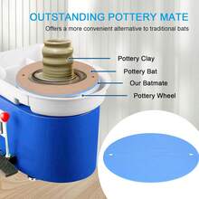 12 pulgadas BatMate para alfarería y cerámica, paño de lanzamiento de arcilla redondo mejorado para hacer cerámica y alfarería, accesorios de máquina de alfarería