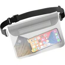 Canotagio Bolsa Impermeable/Cangurera Sumergible a Prueba de Agua Tamaño. Perfecta para Deportes, Senderismo, la Playa y la Alberca. Disponible en 3 Colores. - transparente - Ver 3