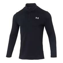 Under Armour 男士保暖休闲T恤 UA Packaged Base 4.0 1/4拉链，舒适日常长袖T恤 - 6005299-001 - 查看 2