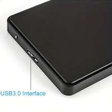 2.5" Hard Drive Enclosure USB 2.0 USB 3.0 To SATA III Adapter, Supports 2.5" SSD And HDD 9.5mm 7mm External Hard Drive Enclosure With UASP, Compatible With WD, Seagate, Hitachi - Black