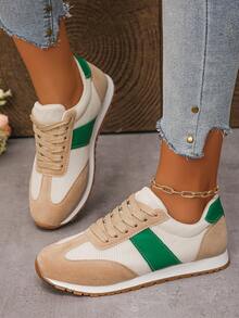 女士时尚休闲平底鞋，女士派对和运动运动鞋，新款舒适运动鞋