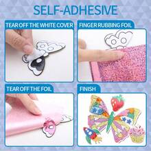 لعب حرفية من رقائق الألومنيوم DIY، ملصقات ملونة مصنوعة يدويًا، ملصقات كرتونية للحيوانات والفواكه والآيس كريم والحيوانات البحرية، مناسبة للخريف/الشتاء، عيد الميلاد، هالوين، المناسبات. تشجيع الأطفال على الإبداع بأنفسهم، ألعاب البنات، مفاجأة المناسبات. ملصقات رائعة لتزيين قصة الشتاء الخيالية مع طفلك الصغير. - متعدد الألوان - مشاهدة 11