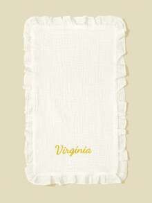 1 chiếc khăn lau miệng cho bé mềm mại và thoáng khí, thêu chữ theo yêu cầu, thấm hút tốt, phù hợp cho cả bé trai và bé gái, dùng được quanh năm, phụ kiện cho bé. - Nhiều màu - Xem 8