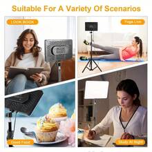 11-Inch USB LED Video Light Panel With Adjustable Tripod Stand, For Photography, Live Streaming And Video Recording - one-size - View 9