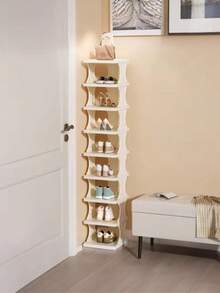 流行简约鞋架，家用小型鞋柜，多层节省空间折叠鞋架 - 彩色 - 查看 6