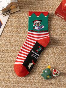 Disney 4/1 Pair Genuine Christmas Hat Cartoon Character Socks, Christmas & New Year Animation Socks For Men, Novelty & Fun Socks For Gifts And Parties, Socks - Multicolor - View 7