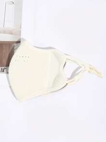 1 szt. Damska, jednokolorowa, pluszowa, ciepła i gruba maska na twarz, odpowiednia na jesień/zimę, podróże, outdoor, jazdę na rowerze, do noszenia na co dzień