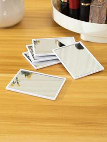 1 pieza/5 piezas/10 piezas/50 piezas Espejo compacto cuadrado, espejo de maquillaje para dormitorio de estudiante, espejo de bolsillo para viaje, maquillaje, barato, decoración de habitación, tocador, viaje, dormitorio, accesorios de maquillaje, espejo, espejo de tocador, mini espejo, espejo compacto, espejo pequeño, espejo de mano, barato, relleno de calcetines, maquillaje, herramientas de maquillaje, cosas baratas, regalos, regalos para mujeres, regalos de Navidad