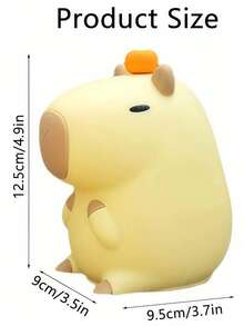 CAPYBARA Orange Night Light, [Modern Cute Capybara Small Night Light] - With 30-Minute Timer And Touch Control, Adds Ambiance To Rooms, Suitable For Bedroom And Living Room, Fun Home Decor, Great As A Gift, Comes With USB Cable, Bedside Tap Lamp, Sleep Companion Bedside Lamp, Birthday And Christmas Gift, Fits Various Rooms, Perfect Gift!