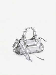 Nouveau sac de moto Y2K à rivets, sac à main rétro haut de gamme à l'ancienne mode française, sac bandoulière croisé