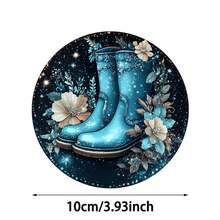 1 set/4 buc/6 buc/300 buc cizme albastre cu model de flori și stele, suporturi pentru pahare de noroi cu diatomee, suporturi pentru cafea, decorațiuni multi-ocazie pentru casă și restaurant, cadouri zilnice, decorațiuni de masă, decorațiuni zilnice, decorațiuni pentru petreceri tematice