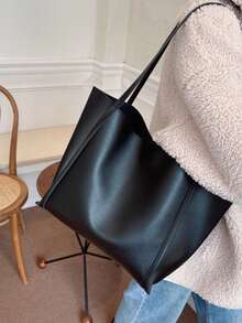 Women's Large Capacity Shoulder Tote Bag For Daily Commute