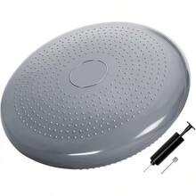 Cojín De Equilibrio De Estabilidad Al Aire Inflado, Core Balance Disc Trainer, Disco De Estabilidad Para Estado Físico Y La Estabilidad, Balancin Disc Para Ejercicio De Terapia Física Con Bomba - GRIS - Ver 9