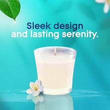 Scented Candle Jar Dewdrop Petals Air Freshener Infused With Essential Oils 4.08 Oz