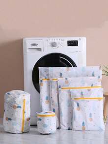 1件内衣洗衣袋，印花细网衣物护理袋套装，大号网眼胸罩护理袋，洗衣网袋 - 彩色 - 查看 21