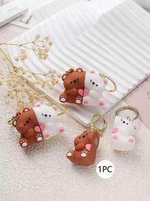 2 件/套情侣钥匙扣系列，卡通人物背包挂饰，毛绒磁铁挂链，汽车钥匙链和包包吊饰，夜光小人吊坠，圣诞节，感恩节，派对，生日礼物