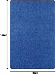 Home Nasty Läufer – Flauschiger Kurzflor Teppich Einfarbig Unifarben für Esszimmer, Wohnzimmer, Kinderzimmer, Flur, Schlafzimmer, Küche – Uni Blau, 80x150cm-David - Rosa - Übersicht 8