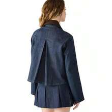 Steve Madden Women's Justina Collared Jacket |  | Women Outdoor Jackets - Deep Indigo - View 5