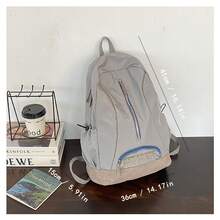 1pc-Fashion Backpack Women's Zipper Backpacks For Women Letter Embroidery S Fashion Bags For Women Large Capacity Backpack, Outdoor Backpack Ultralight School Bag Travel Backpack Women Travel Essential Travel Bag Lightweight Large Capacity College School Bag Mountaineering Backpack Multifunctional Backpack