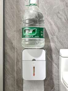 浴室免钻孔厕纸架 - 防水不锈钢，酒店风格壁挂式纸巾架，淋浴房收纳必备防水免钻孔厕纸架 - 不锈钢壁挂式纸巾架，酒店风格浴室纸巾收纳架，淋浴房必备 - 彩色 - 查看 4