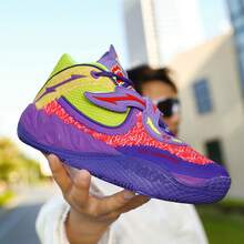 Chaussures de basket à lacets avec empiècement pour hommes et femmes, antidérapantes, résistantes à l'usure, amortissantes, en maille respirante, légères, pour étudiants, chaussures de sport, bottes de combat montantes