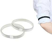 1pc/2pcs/4pcs Unisex Iron Shirt Sleeve Garters, Non-Slip Metal Cuff Links, No-Wash Armband, Suitable For Men And Women, Party, Holiday Supplies