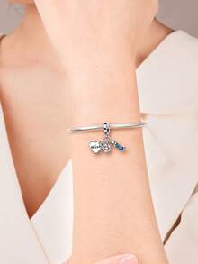 1pc Cute & Minimalist Ocean Series Jewelry Set: Heart, Peach Blossom, Koi Fish, Seashell, Starfish, Turtle, Conch, Jellyfish, Starfish Shell 925 Silver Beads/Safety Chain DIY Bracelet Accessories, Suitable As Jewelry Gift For Women For Daily Wear, Valentine's Day, Date, Anniversary, Christmas, Thanksgiving, Carnival, Theme Party, Birthday