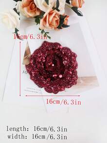 1 miếng vải thêu thủ công nhiều màu 6 lớp pha lê nổi 3D đính hạt, thích hợp làm phụ kiện quần áo, trang phục tự làm, trang trí váy cưới - Nhiều màu - Xem 17