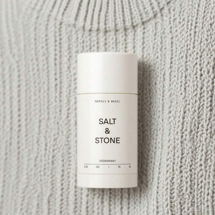 Experience Long-Lasting Freshness: Salt&Stone Neroli&Basil Deodorant (Full Size + Bonus Strength) - 1 - Xem 1