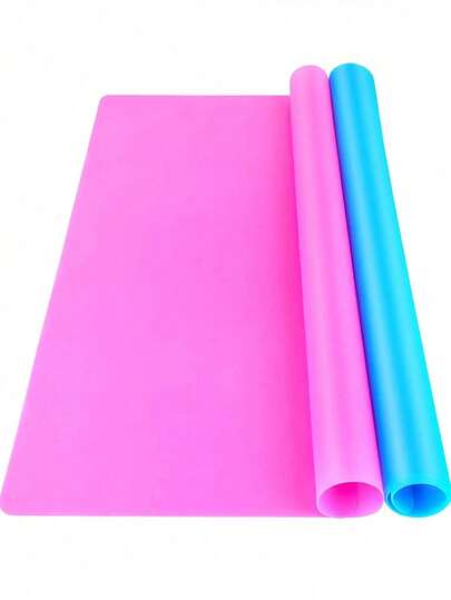 1pc/2pcs Silicone Mat For Resin Molds, 15.7" X 11.7" Playdough Mat, Silicone Sheet For Crafts Jewelry Resin Molds Mat, Nonstick Silicone Craft Mats For UV Resin, Paint, Clay