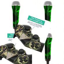 MightySkins Protective Vinyl Skin Decal Compatible With Redoctane Rock Band Microphone Case Wrap Cover Sticker Skins Green Flames